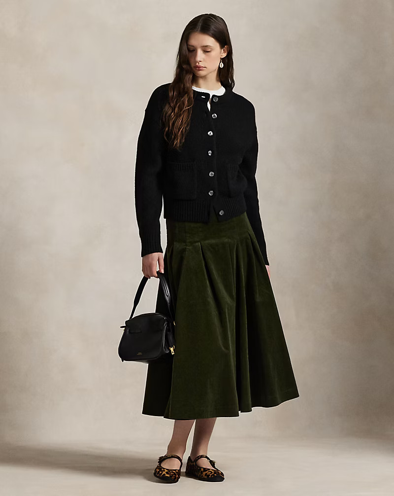 Pleated Corduroy Skirt | Ralph Lauren (UK)