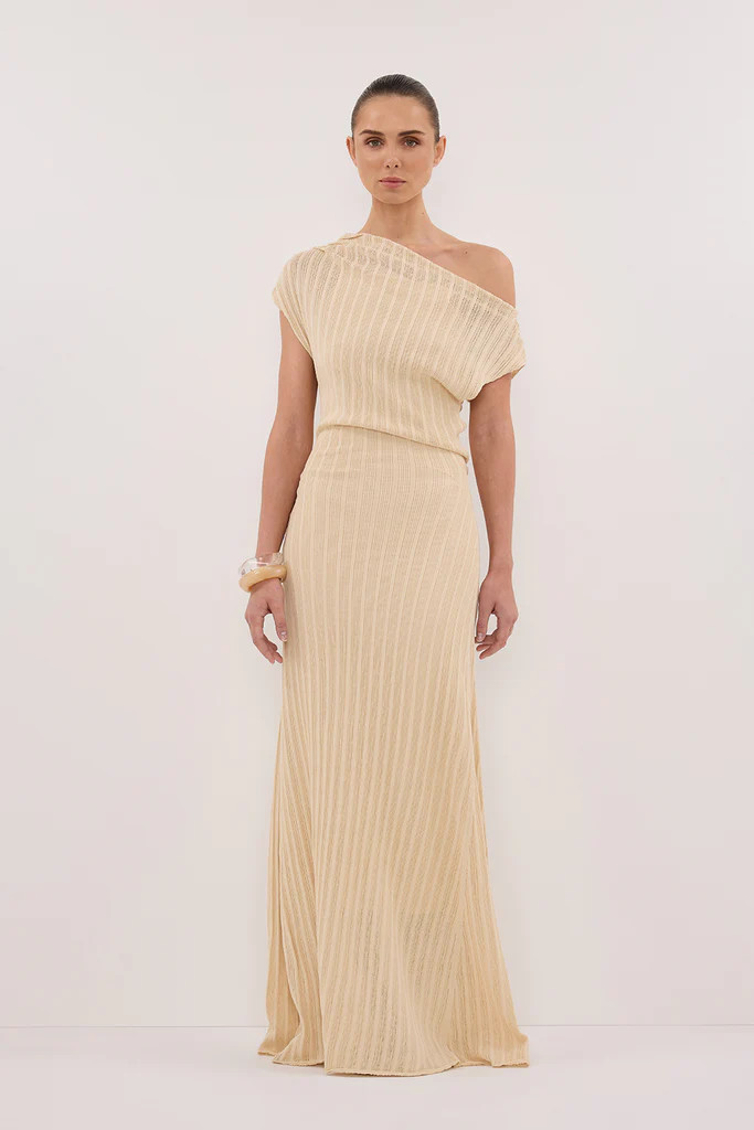 BOWIE NATURAL KNIT MAXI DRESS | DISSH