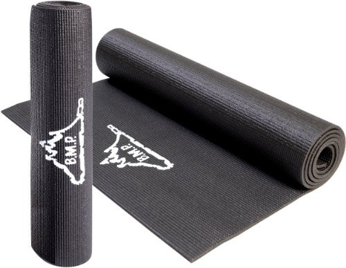 Black Mountain Products Yoga Mat Exercise Mat 72" x 24" Cushioned Mat, and Eco Friendly , Black | Amazon (US)