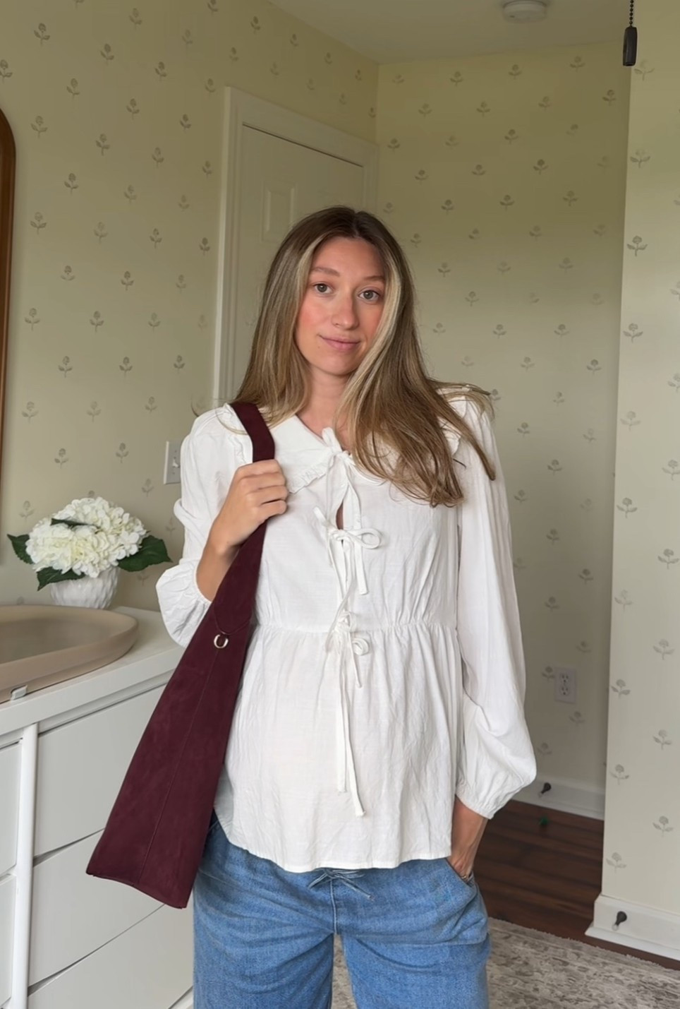 maternity outfit idea & style the bump 
autumn transition outfits // fall outfit idea

#LTKStyleTip #LTKSeasonal #LTKBump