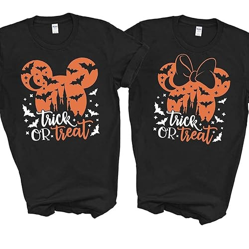 Mickeys Not So Scary Party Disney Halloween Trick or Treat Shirts Family Vacation 2021 Men Women ... | Amazon (US)