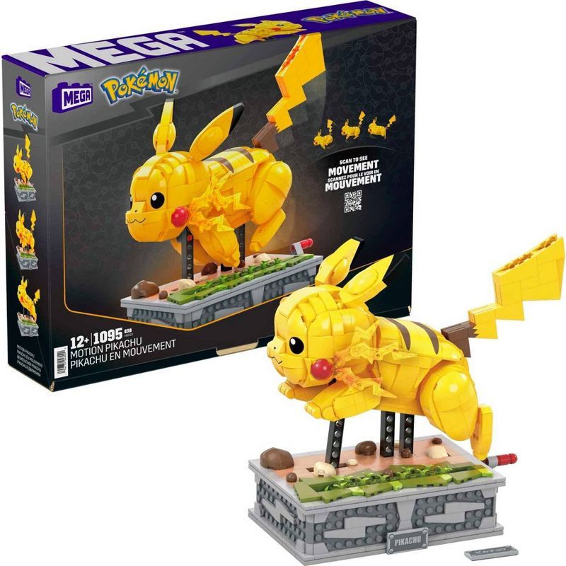 MEGA Pokémon Motion Pikachu Mechanized Building Set - 1092pcs | Target