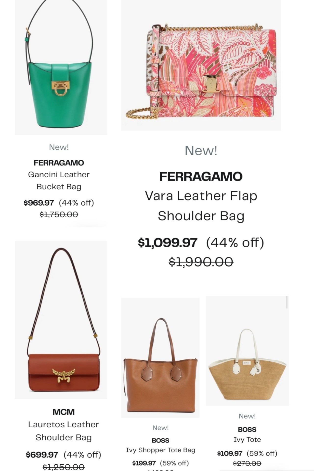 Shop the designer bags on sale at Nordstrom rack! #Ferragamo #MCM #bags #purses #Boss#giftsforher

#LTKSaleAlert #LTKItBag #LTKStyleTip