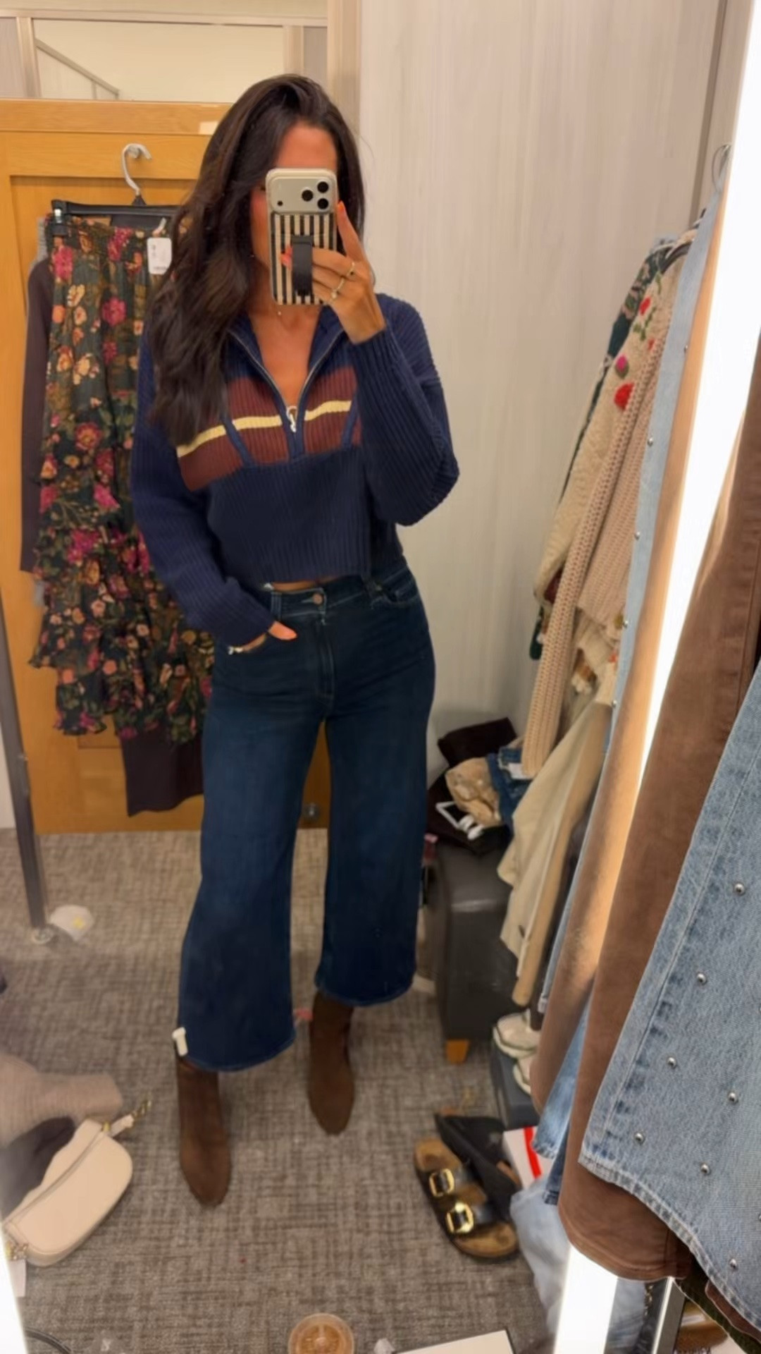 Love this sweater. In a small. Jeans are true to size

#LTKootd #LTKOver40