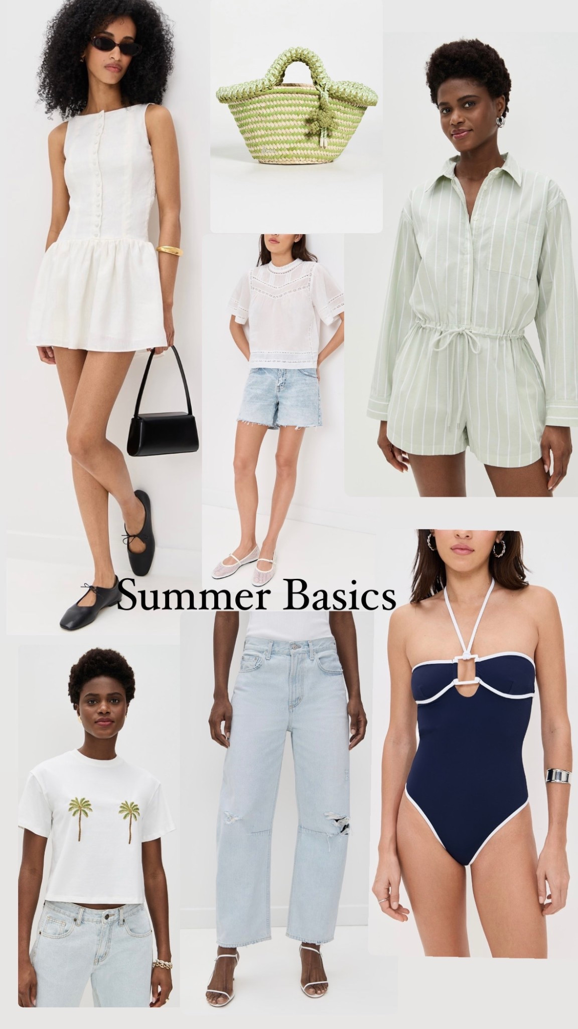 Summer basics calling ☎️ — daily edit cover from Found by Em