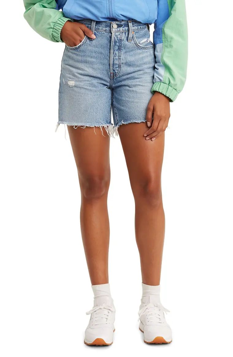 501® High Waist Mid Thigh Cutoff Denim Shorts | Nordstrom