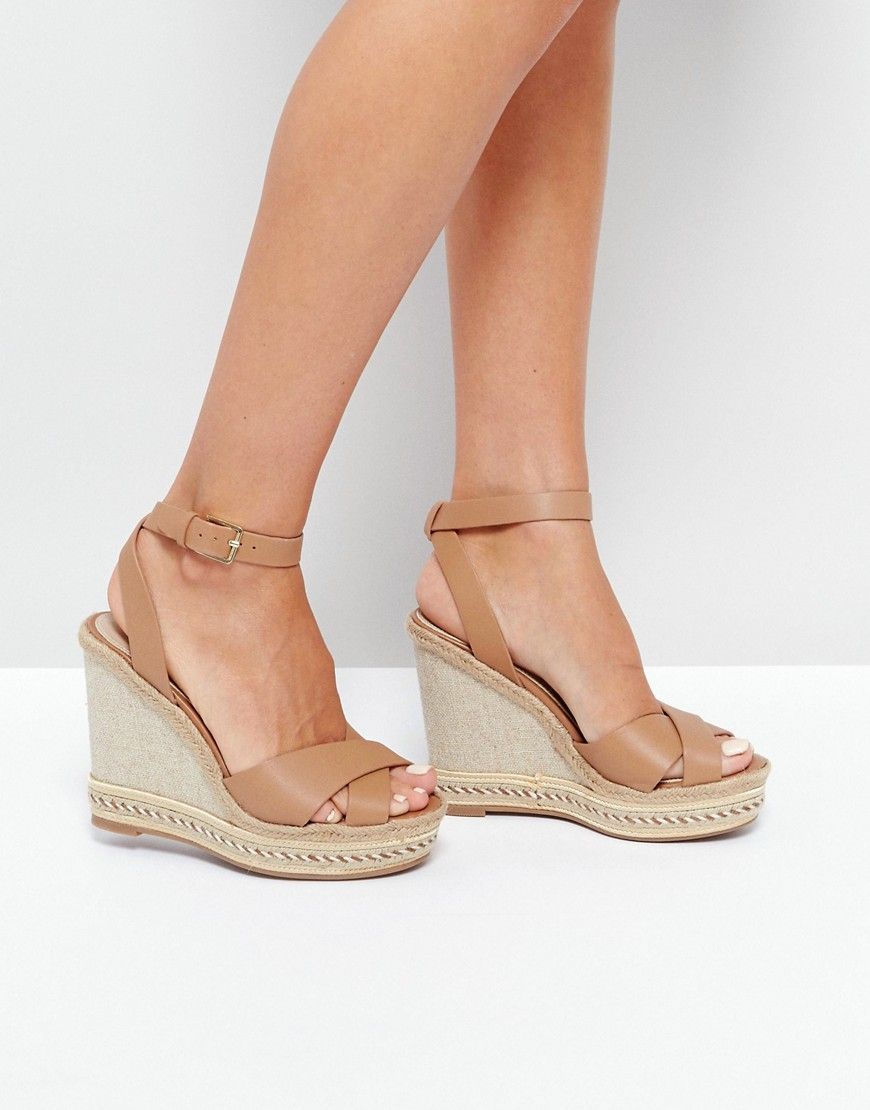 ALDO Clodia Tan Espadrille Wedge Sandals - Tan | Asos ROW