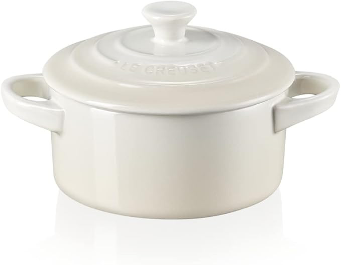 Le Creuset Stoneware Mini Round Cocotte, 8 oz., Meringue | Amazon (US)