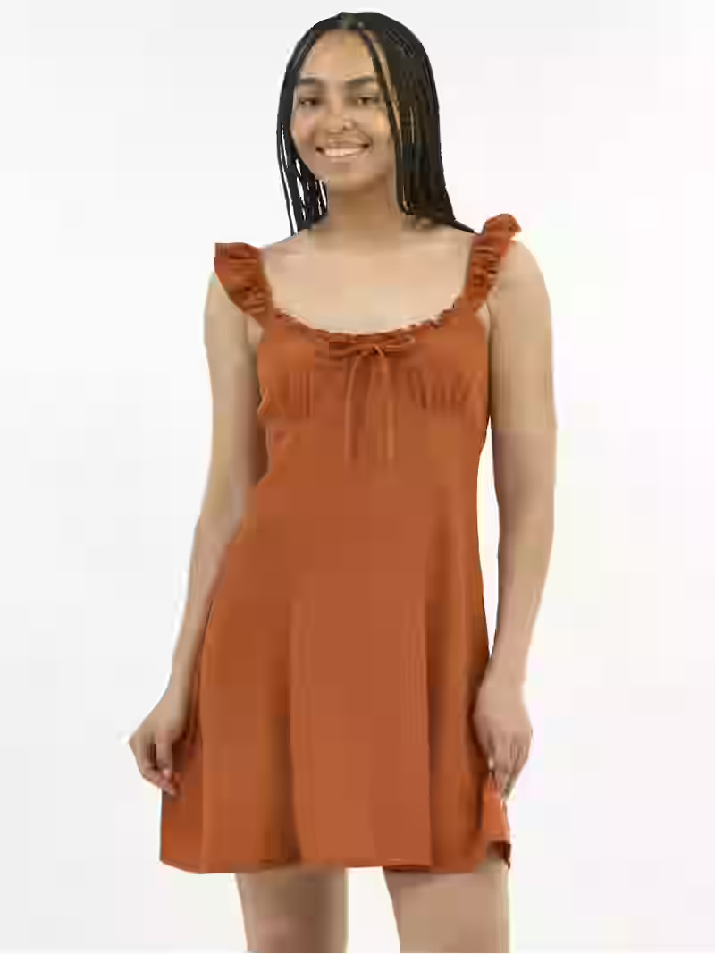 No Boundaries Mini Dress with Flutter Straps, Women's | Walmart (US)