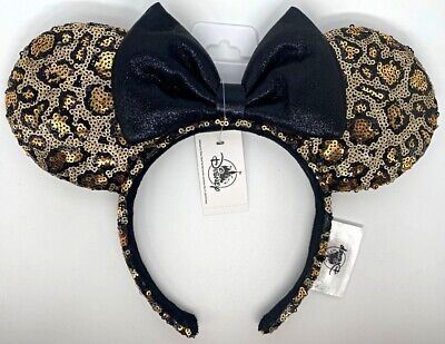 Disney Parks Animal Print Cheetah Cat Minnie Mouse Bow Ears Headband 2021 - NEW | eBay US