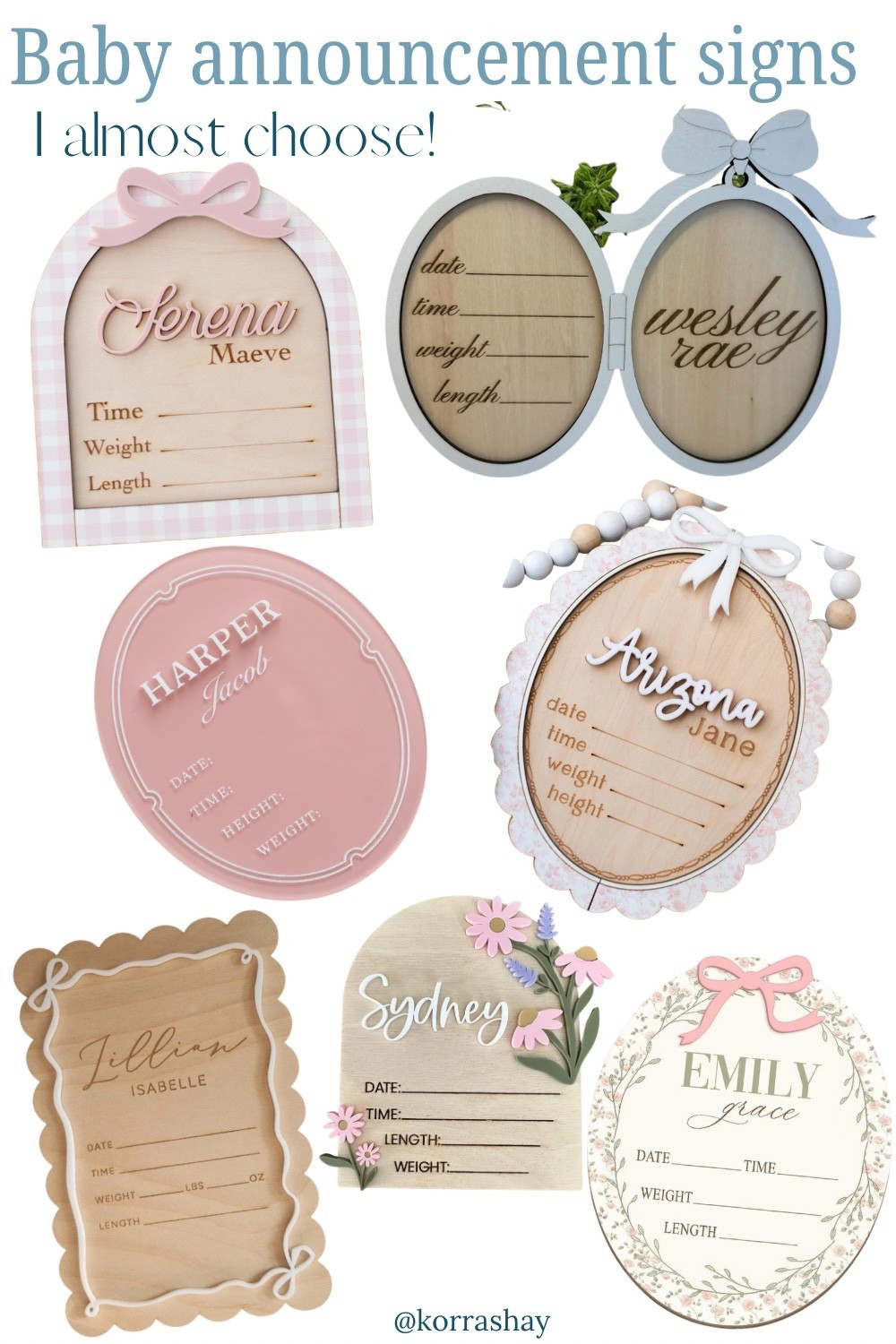 Baby announcement signs I almost choose for my little girl!

#LTKBump #LTKmomlife #LTKBaby