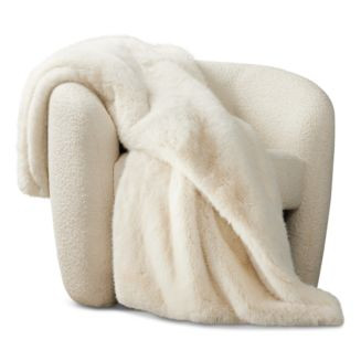 AQUA Double Sided Rex Rabbit Faux Fur Throw - Exclusive    | Bloomingdale's | Bloomingdale's (US)