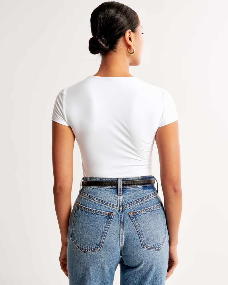 Soft Matte Seamless Tuckable Baby Tee | Abercrombie & Fitch (US)