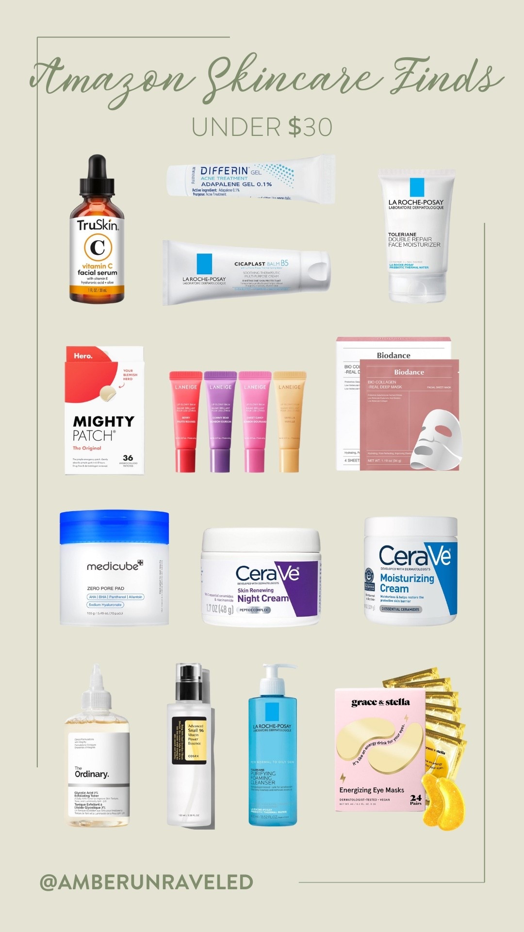 Adulting means taking care of your skin. But who says you can't buy under $30? These Amazon skincare gems are proof that you can get amazing results from this trending Cerave moisturizing cream, Medicube pore pad, Biodance collagen mask, Hero Mighty Patch, and The Ordinary. makeup finds, skincare routine, clean girl essentials, gift guide for her

#LTKSeasonal #LTKFindsUnder50 #LTKBeauty