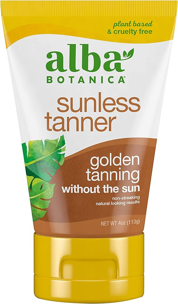 Alba Botanica Sunless Tanner, Self-Tanning Lotion for Face and Body, Golden Tanning without the S... | Amazon (US)