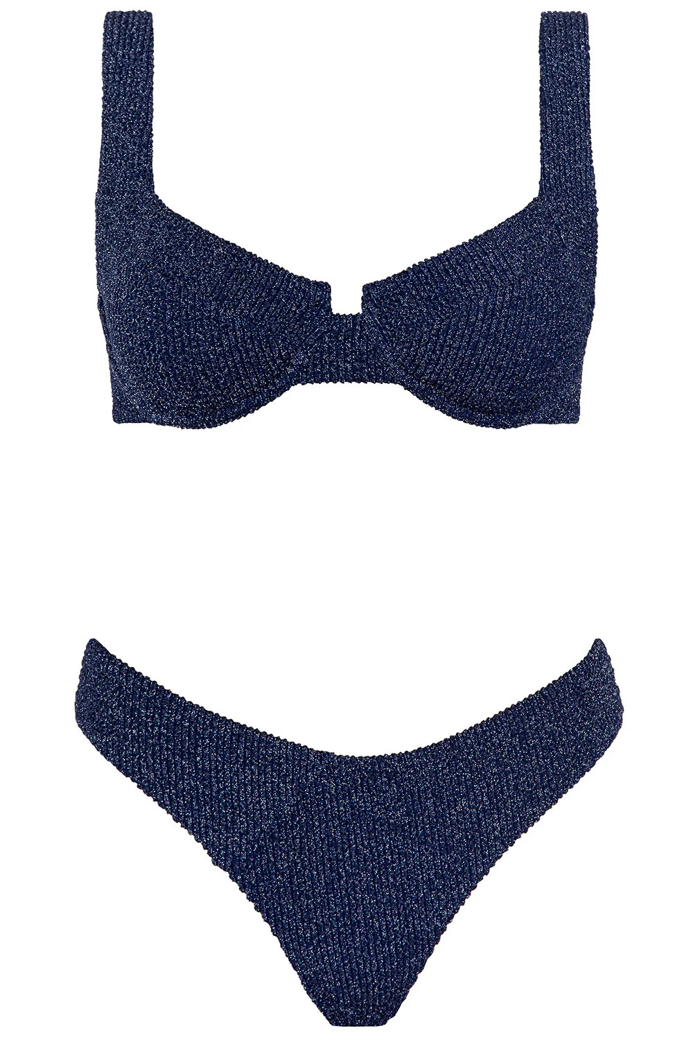 Laguna Bikini Crinkle Midnight Set | VETCHY LLC
