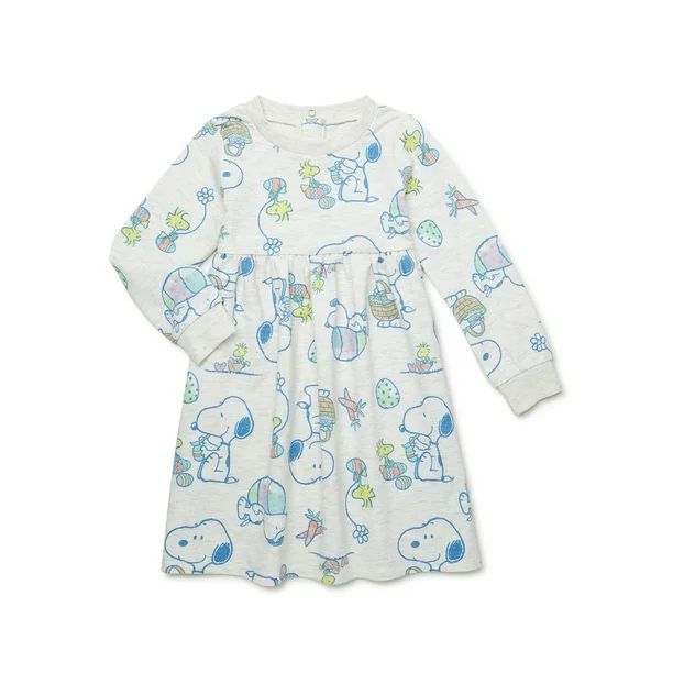 Snoopy Easter Toddler Girl Dress, Sizes 12M-5T | Walmart (US)