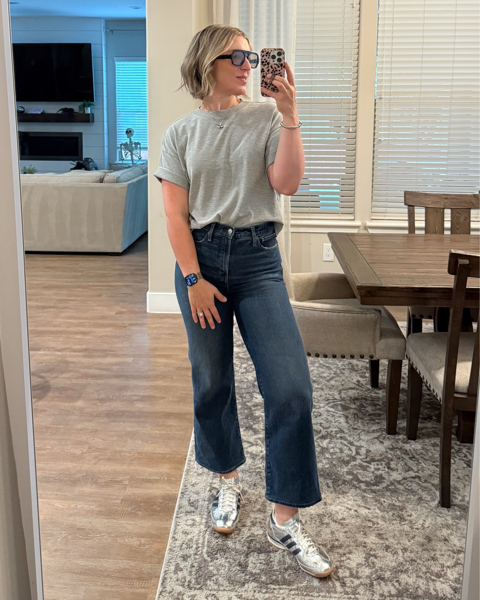 This T-shirt is the perfect length and weight!! And under $20!
