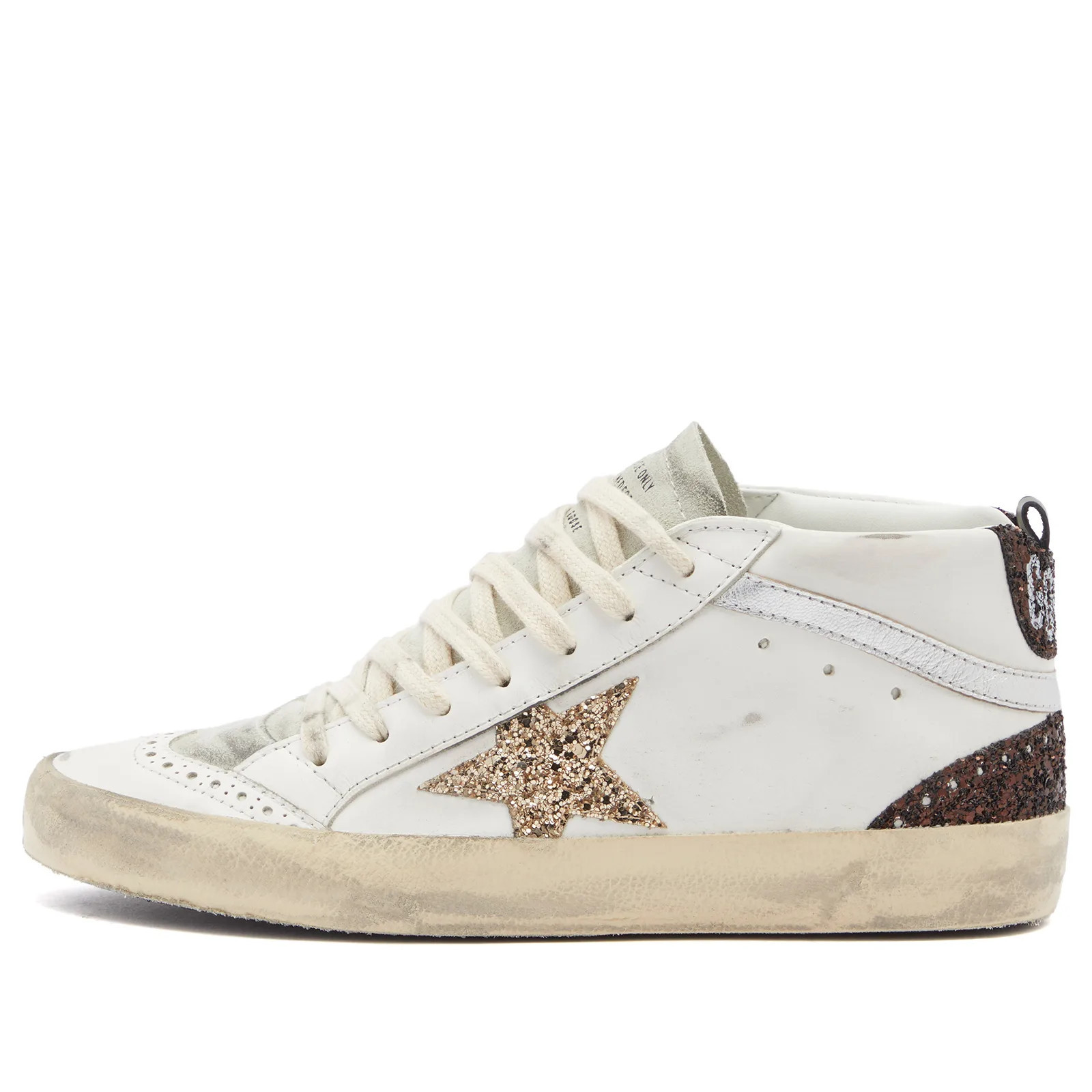 Golden Goose Women's Mid Star Sneaker in White/Ice, Size EU 41 | END. Clothing