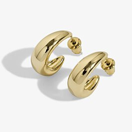 Statement Gold Hoop Earrings | Joma Jewellery