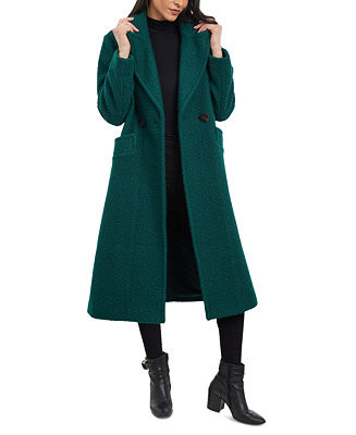 BCBGeneration Women's Double-Breasted Bouclé Coat - Macy's | Macy's