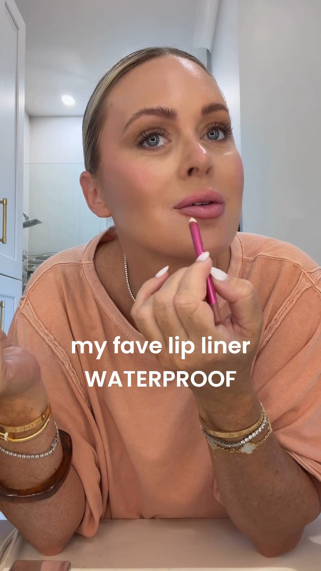 I’m officially obsessed with this lip liner. 🤎✨ My girlfriend literally asked me last night how it was still on my lips. 😂💋💄

I wear shades 1 & 2, but there are 4 gorgeous shades to choose from. It’s called Lip Lock for a reason. It’s waterproof, stays put, and is hands down my favorite. And it’s finally at Sephora! 🙌

lip liner • waterproof makeup • long lasting lip liner • Sephora • beauty favorite • makeup must have • everyday makeup • neutral lip • lip combo

#LTKgrwm #LTKBeauty #LTKmorningroutine