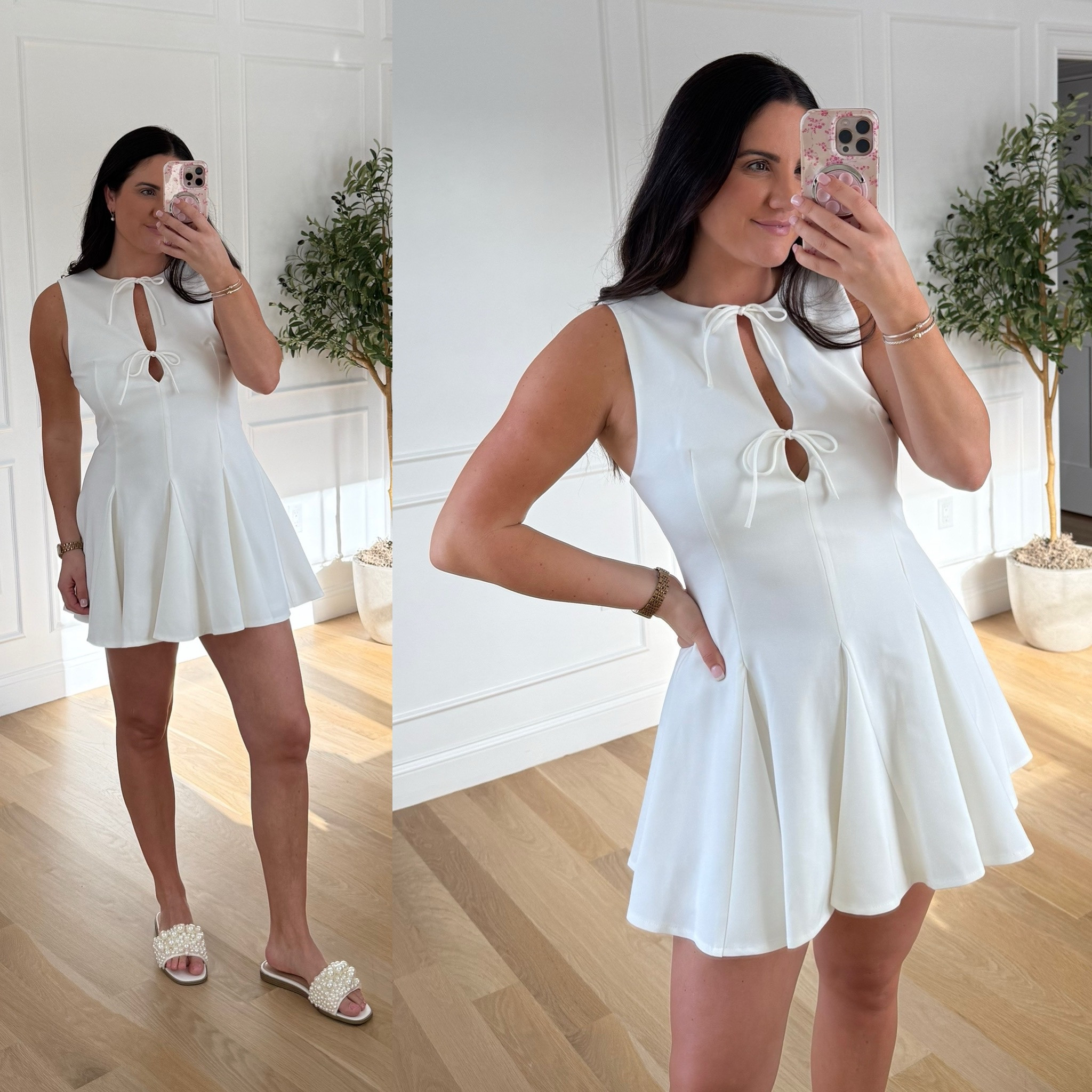 Absolutely obsessed with this little white dress from Zara!! Comes in more colors but the white is perfect for a bride!! Wearing a size large and I am 5’9”!  

#LTKWedding #LTKFindsUnder50 #LTKSpring
