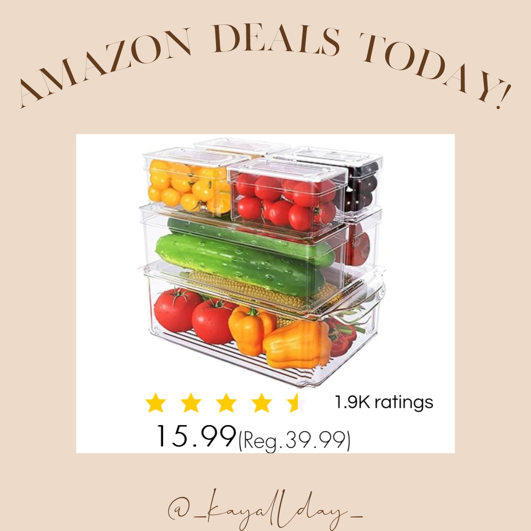 Amazon deal today!

Only $15.99 with code 55RZS665
Fridge organizer
Storage containers


#LTKGiftGuide #LTKhome #LTKsalealert
