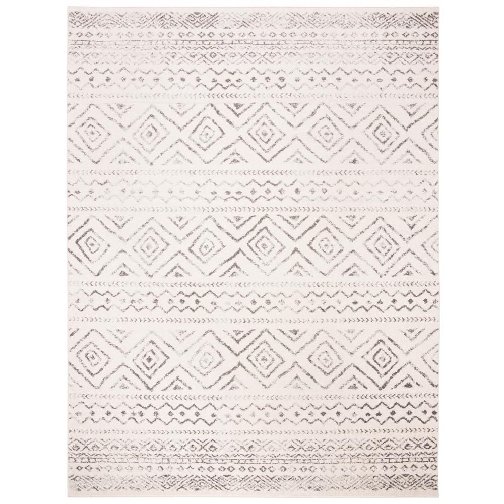 Safavieh Tulum Ivory/Gray 9 ft. x 12 ft. Area Rug-TUL267A-9 - The Home Depot | The Home Depot