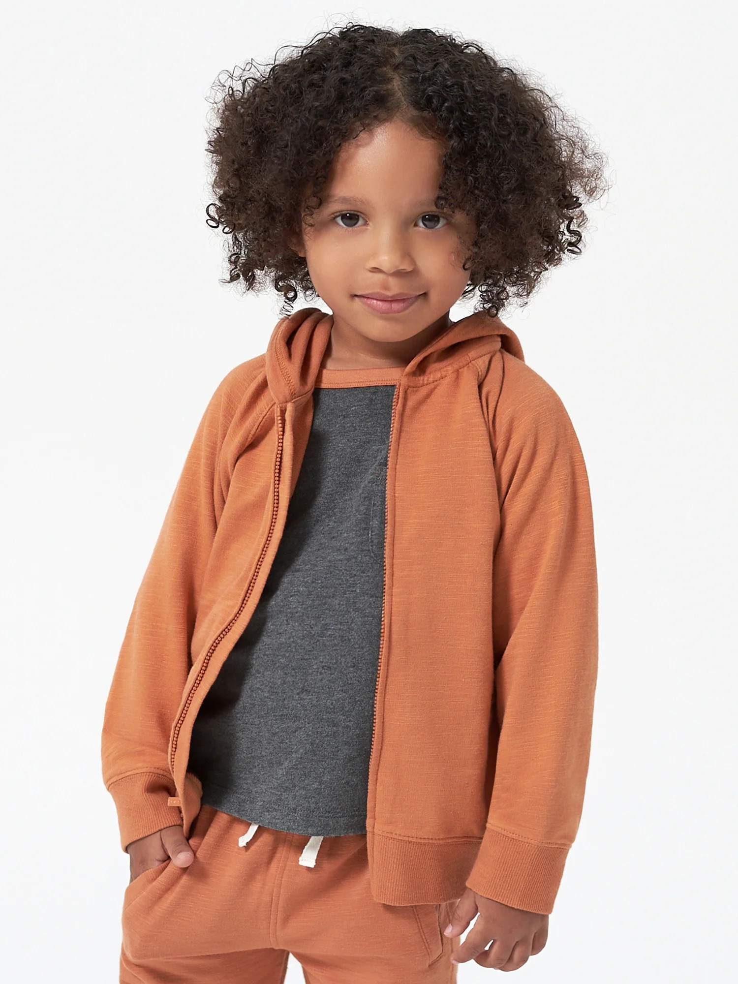 Modern Moments by Gerber Toddler Boy Zip-Up French Terry Hoodie, 12M-5T | Walmart (US)
