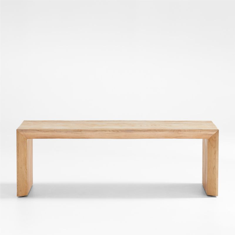 Baja Natural Rectangular Coffee Table + Reviews | Crate & Barrel | Crate & Barrel