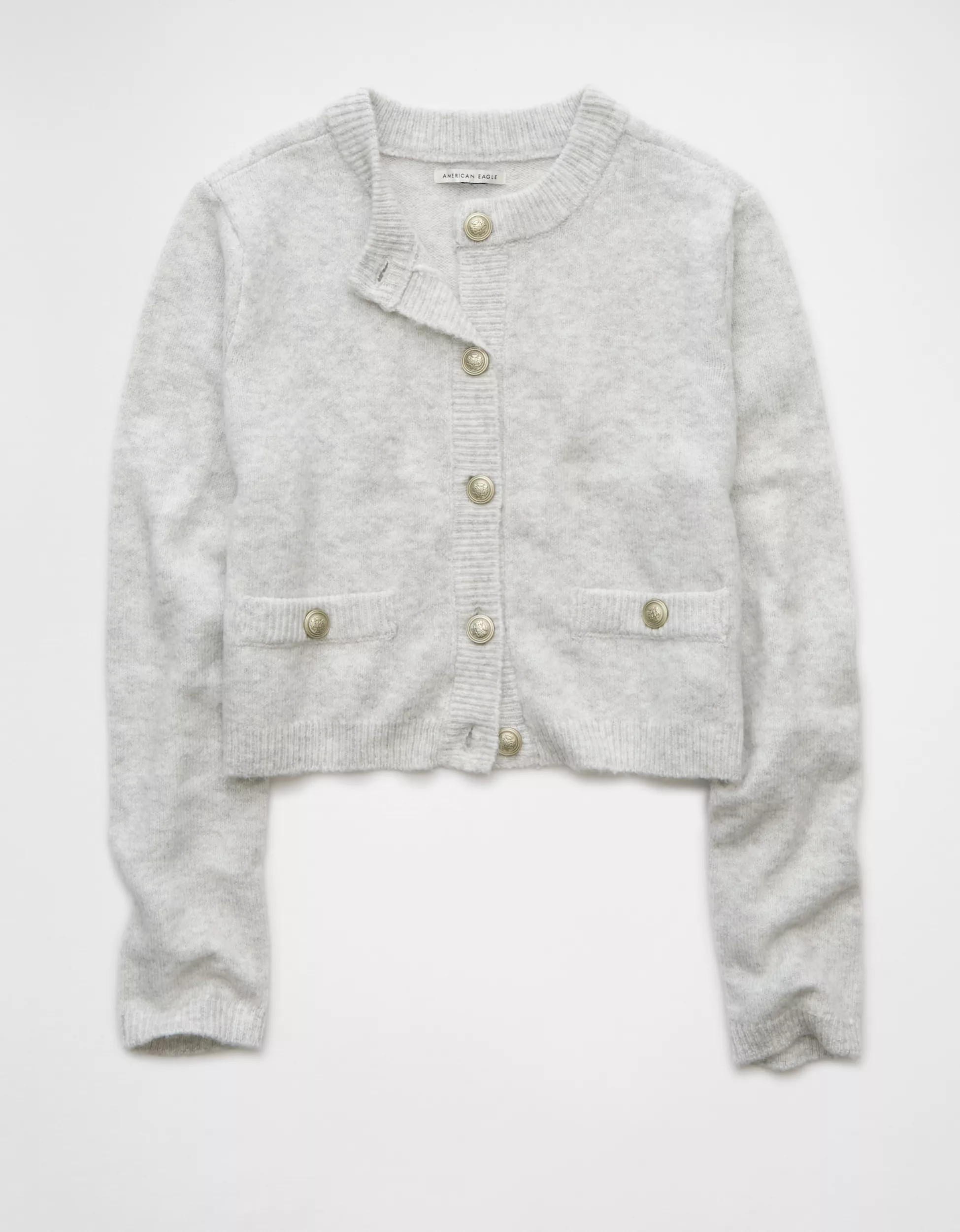 AE Whoa So Soft Crew Neck Lady Cardigan | American Eagle Outfitters (US & CA)