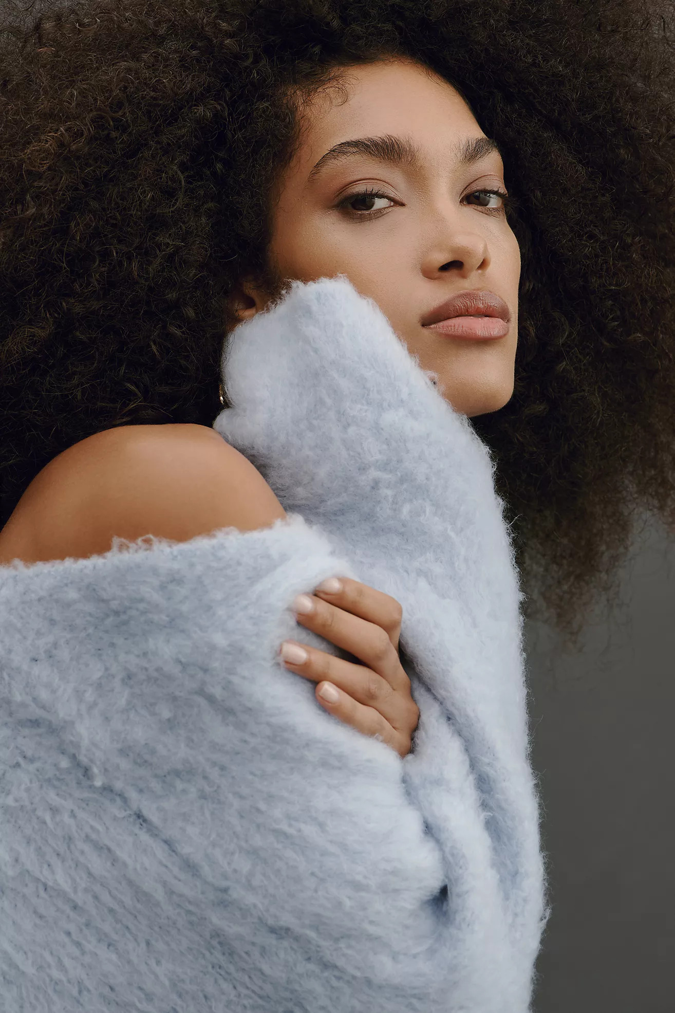 Maeve Plush V-Neck Sweater | Anthropologie (US)