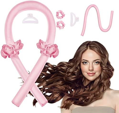 No Heat Curling Headband, No Heat Curlers for Long Hair, Curling Rod Headband to Sleep In with 2 ... | Amazon (US)
