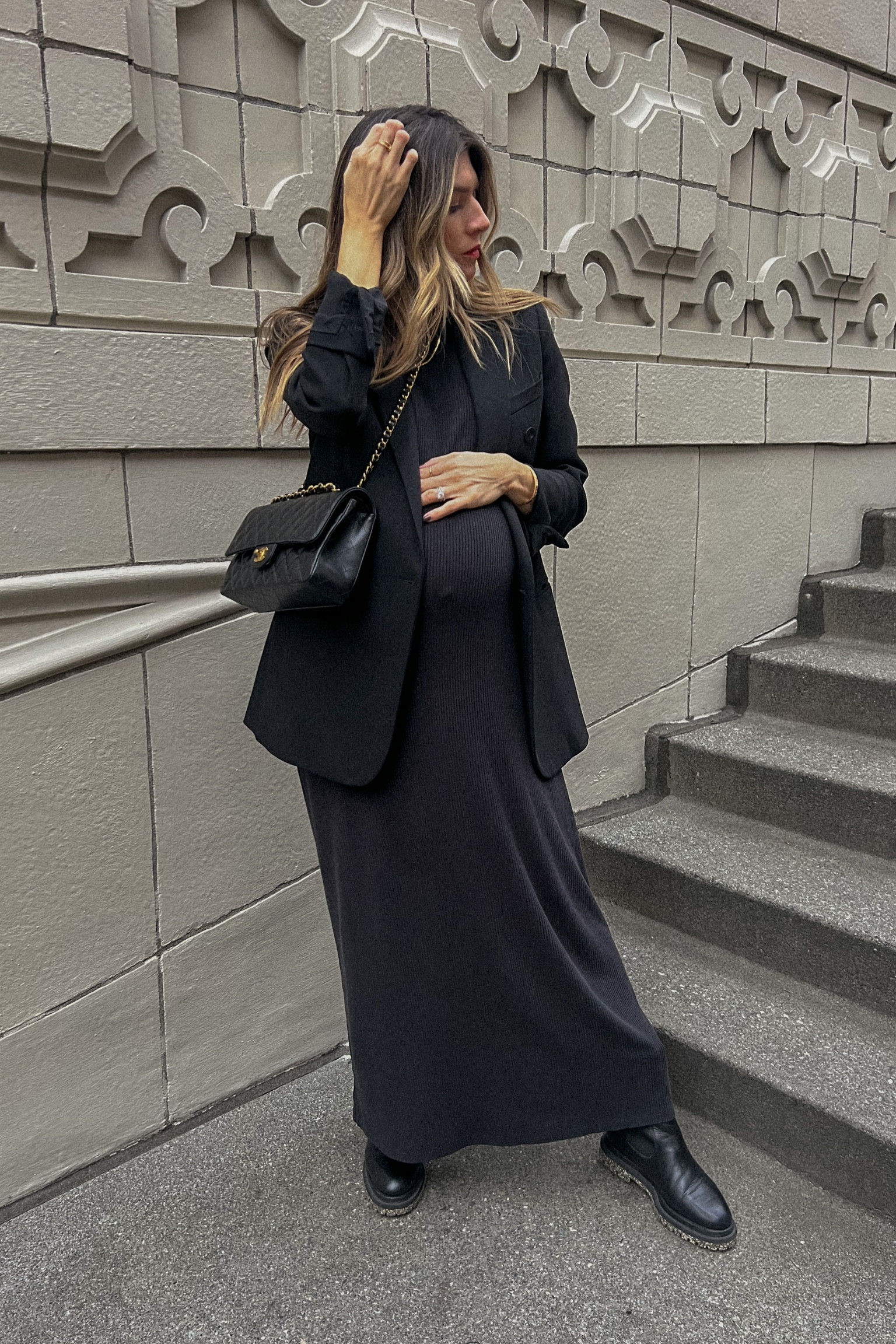 wednesday addams style — perfect for a growing bump at nine months 😉 

#LTKshoecrush #LTKstyletip #LTKbump