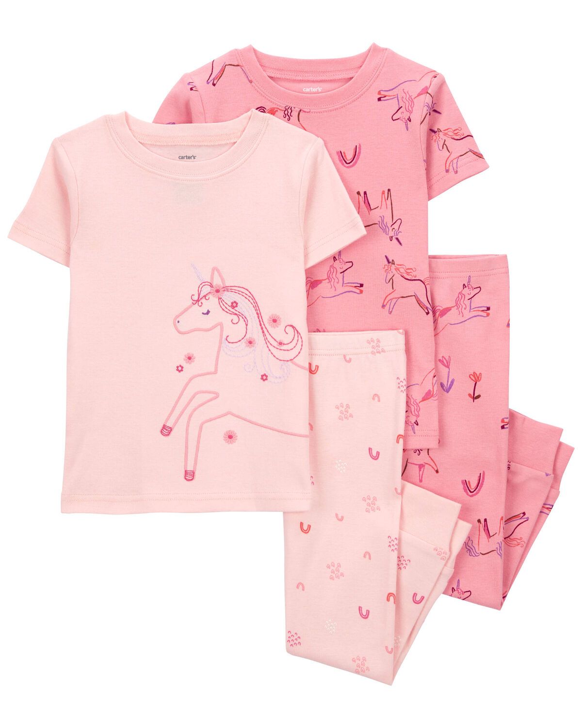 Toddler 4-Piece Unicorn 100% Snug Fit Cotton Pajamas | Carter's