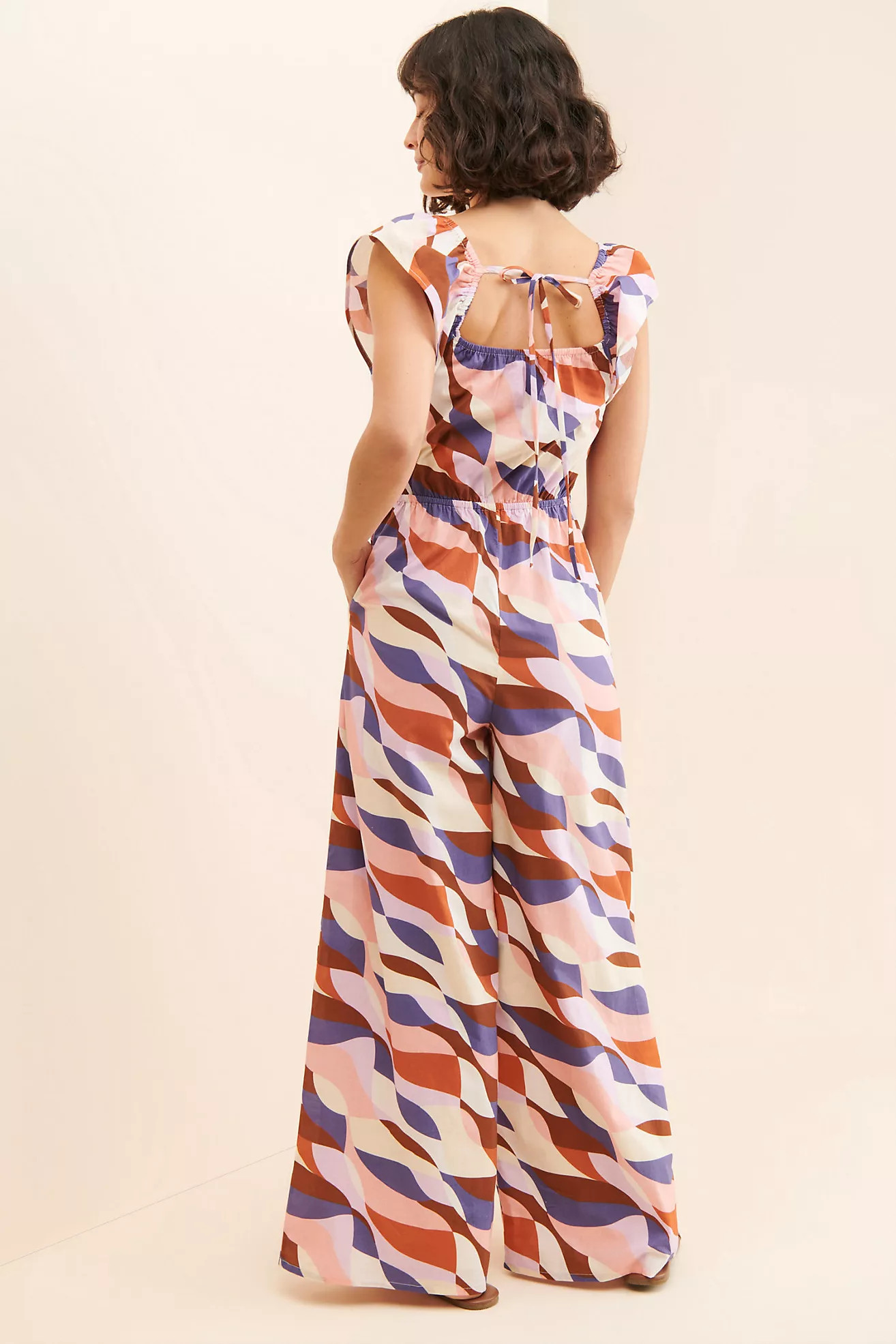Du Paradis Abstract Wide Leg Jumpsuit | Anthropologie (US)