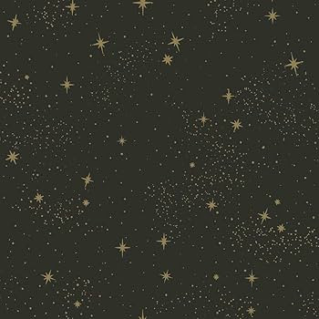 RoomMates RMK11318WP Upon A Star Black and Metallic Peel and Stick Wallpaper | Amazon (US)