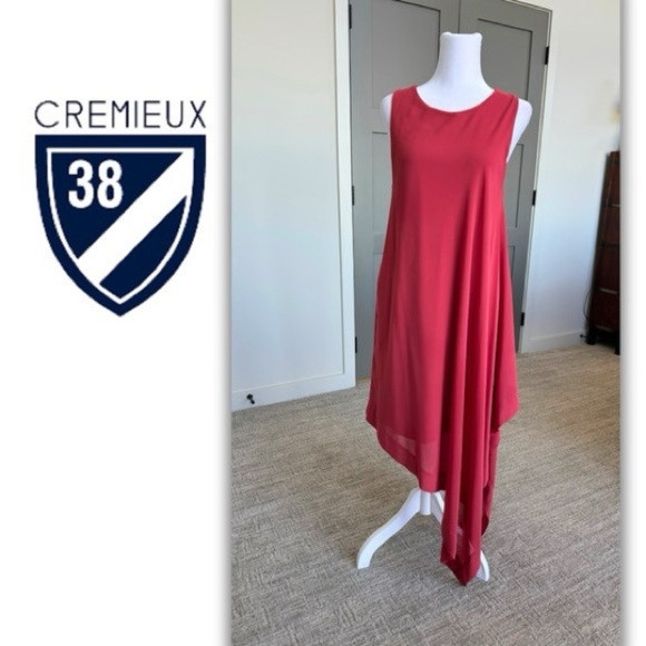 Daniel Cremieux Ella Knit Asymmetrical Sleeveless Dress Medium Keyhole valentine | Poshmark