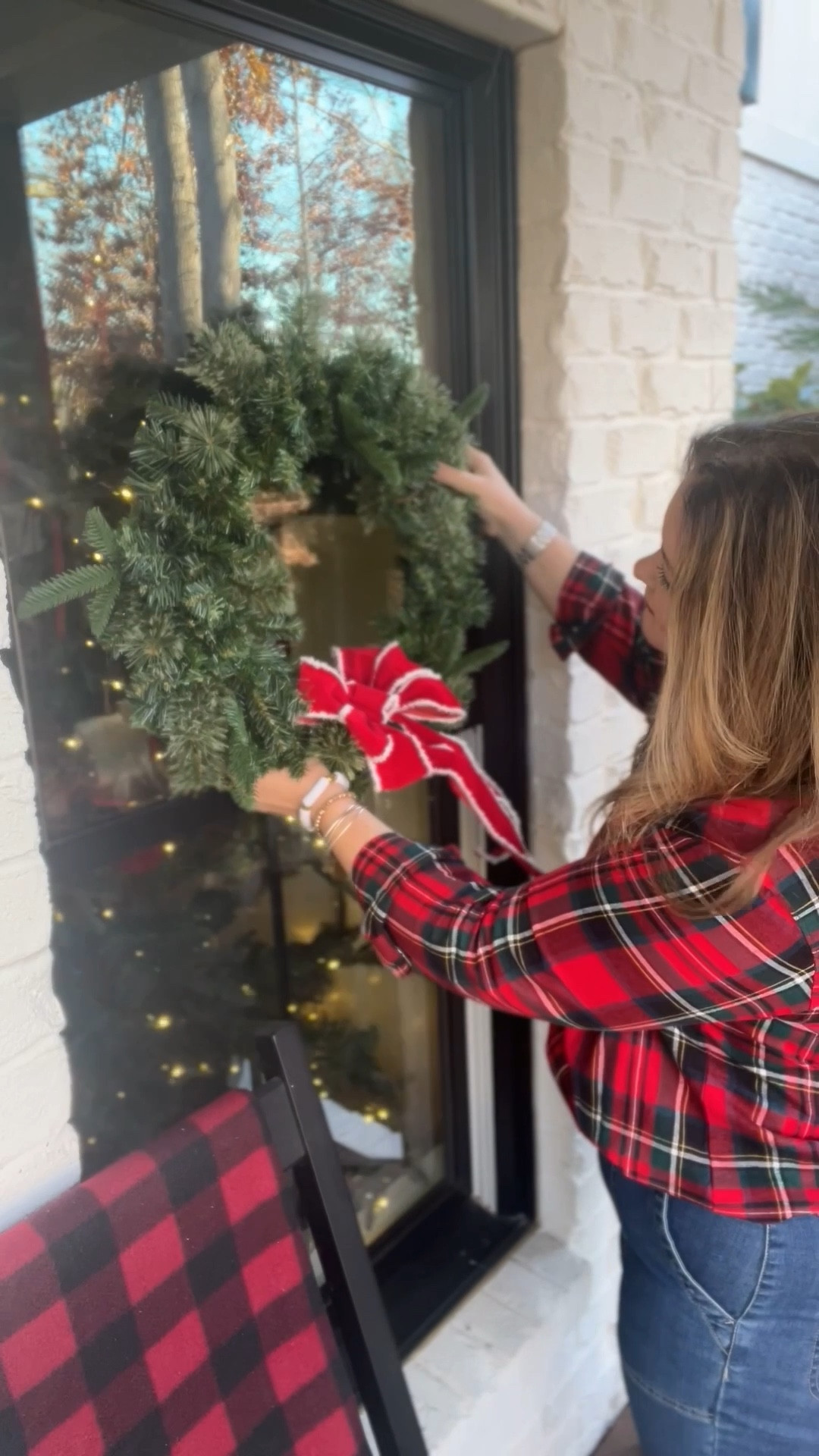 How do you hang your wreaths and garland? Well, let me show ya! I use suction cups for outdoor wreaths, Velcro brand garland ties for my banister and mini Command hooks for kitchen cabinet wreaths.
So simple and affordable! 

#LTKHoliday #LTKSeasonal #LTKHome