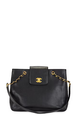 Chanel Caviar Tote Bag in Black | FWRD 