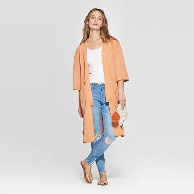 Women's Kimono - Universal Thread™ Orange | Target