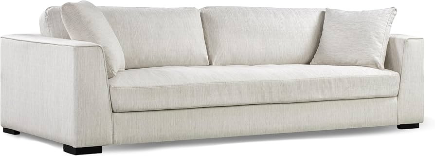 Poly & BARK Capri 99" Sofa – Upholstered in Performance Fabric, Square‑Arm Design with Loose ... | Amazon (US)