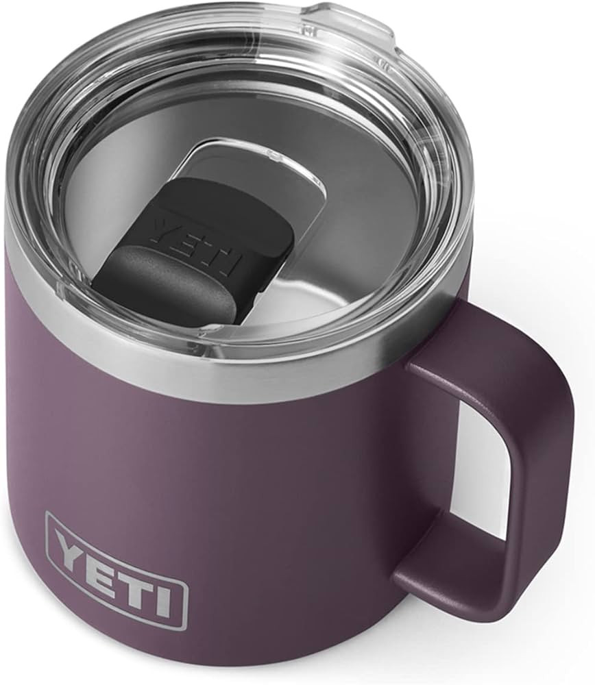 YETI Rambler 14 oz Mug, Vacuum Insulated, Stainless Steel with MagSlider Lid, Stainless | Amazon (US)