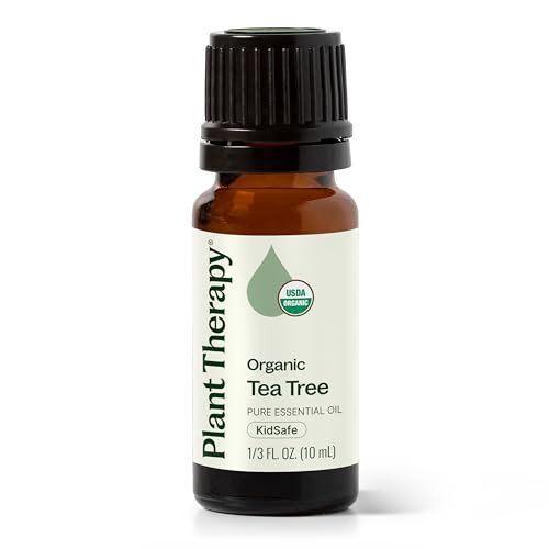 Plant Therapy Organic Tea Tree Oil (Melaleuca) 100% Pure, USDA Certified Organic, Undiluted, Natural Aromatherapy for Skin, Hair, and Toenails, Therapeutic Grade 10 mL (1/3 oz) | Amazon (US)