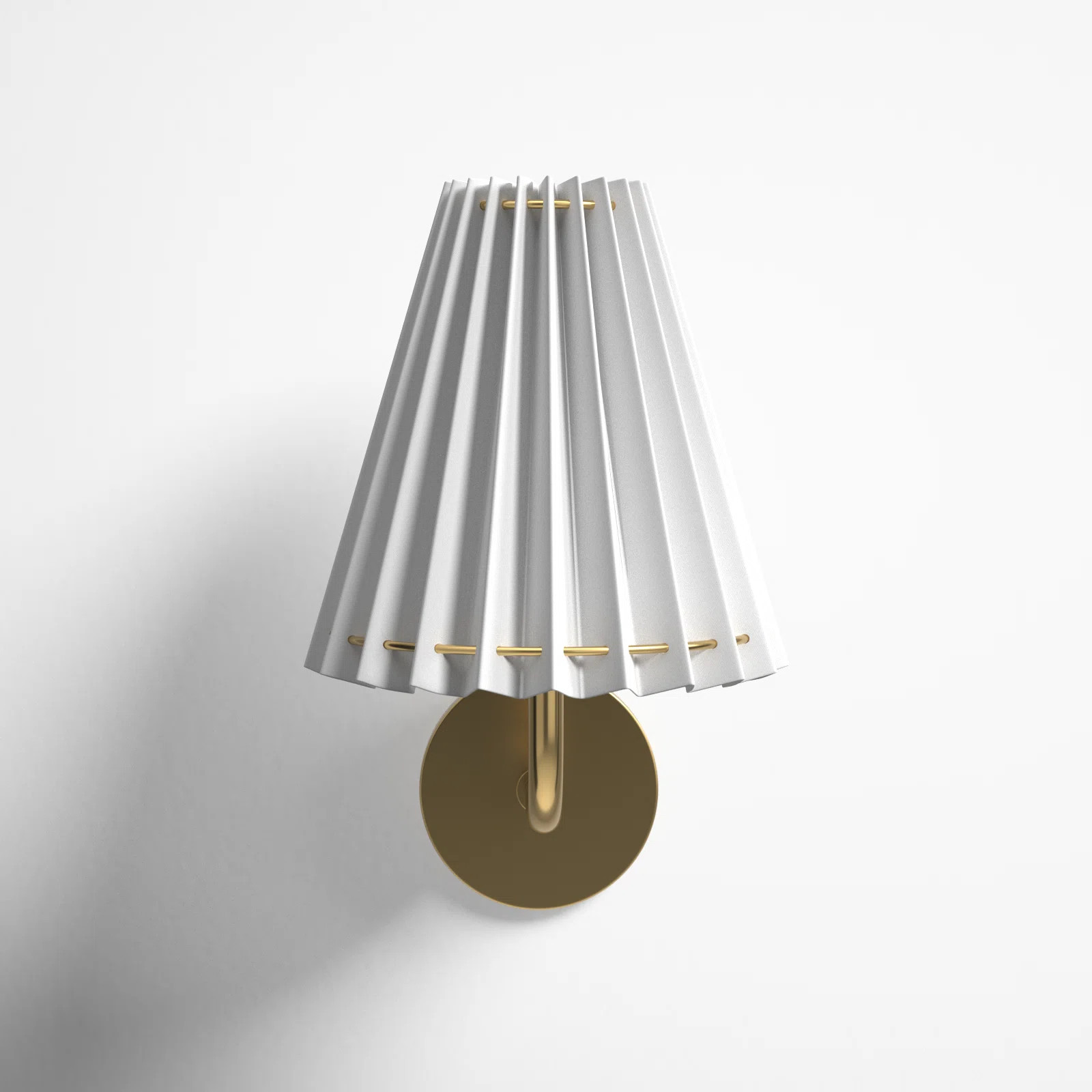 Canto Single Light Steel Dimmable Armed Sconce | Joss & Main