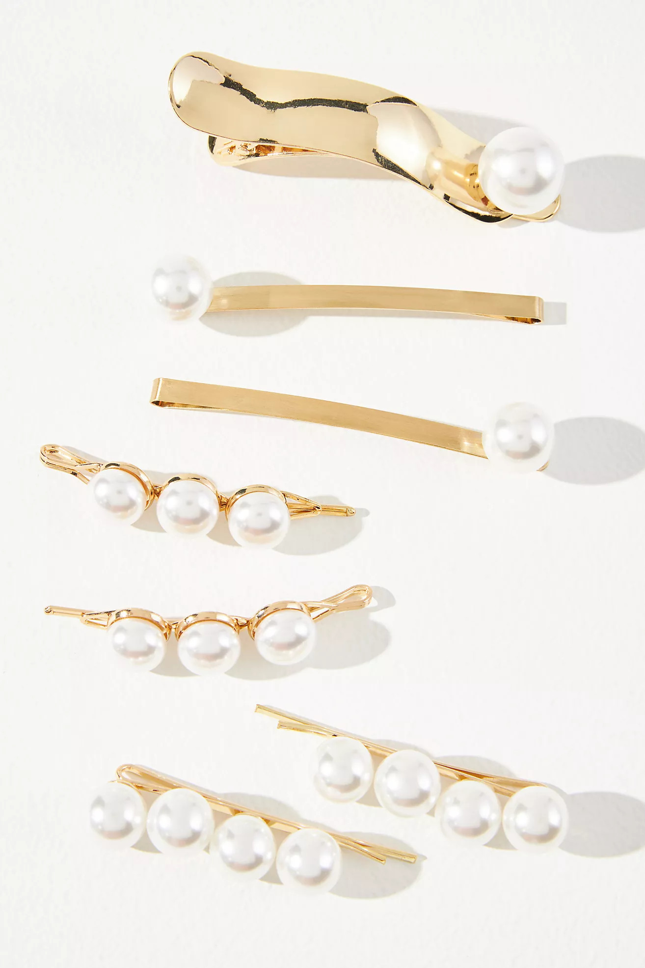 Set of 7 Pearl Bobby Pins | Anthropologie (UK)