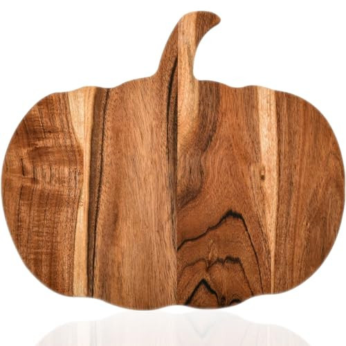 Halloween Pumpkin Shaped Wooden Cutting Board,Halloween Charcuterie Wooden Boards, Pumpkin Cutting Board with Handles for Everyday Cooking and Holiday Prep (12"L x 13"W) | Amazon (US)