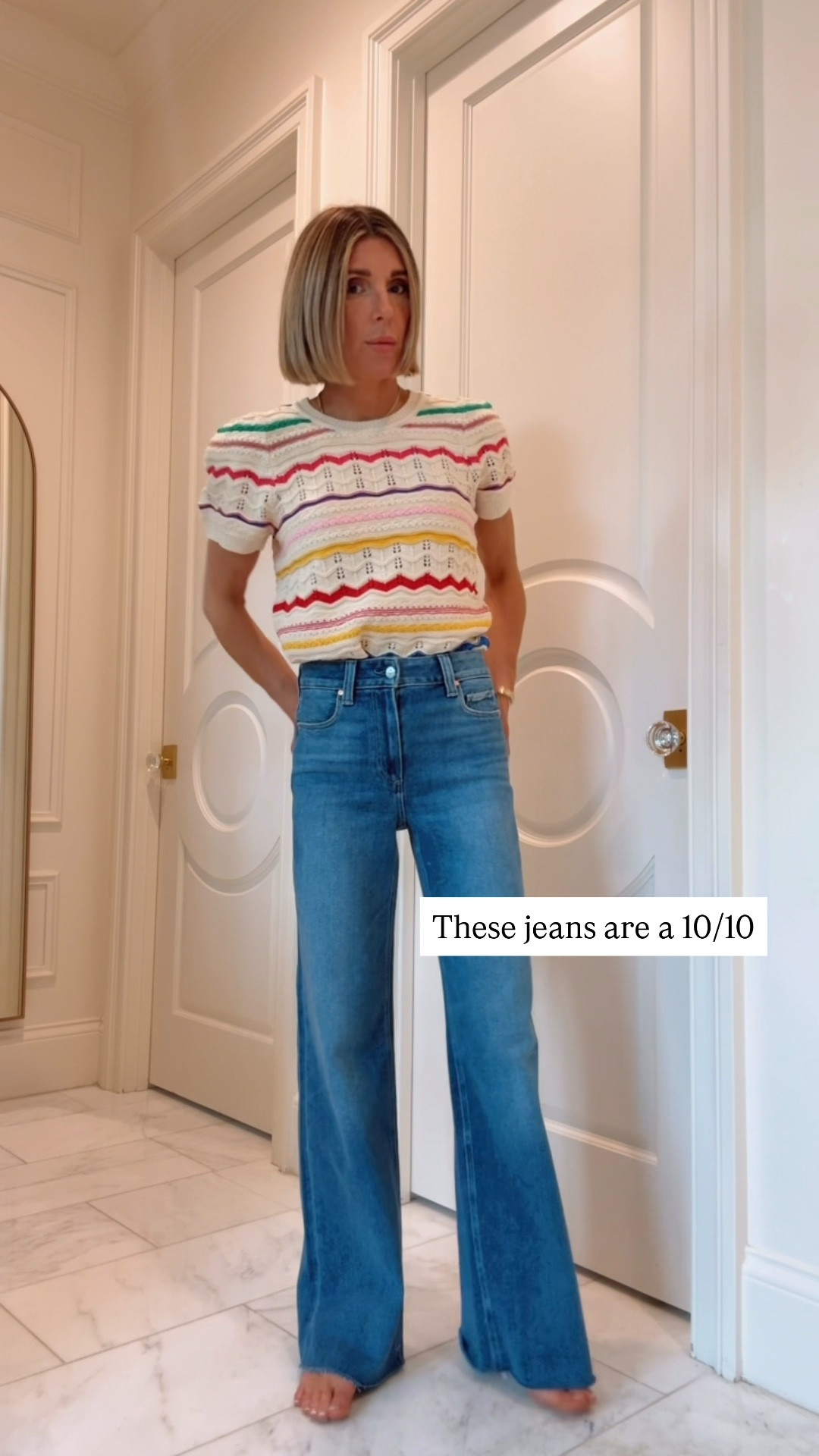 Best seller this week! These jeans fit like a glove. I'm 5'7 wearing size 25 fit tts 