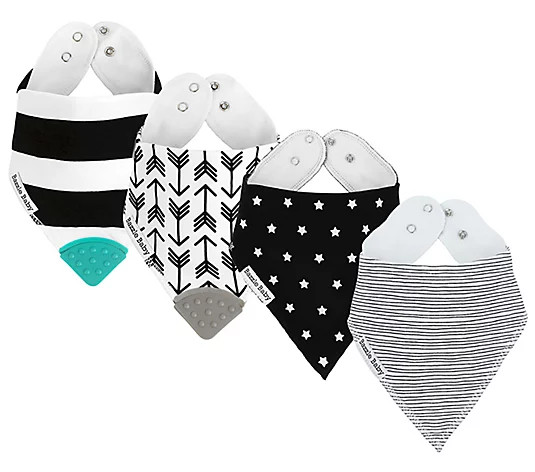 Bazzle Baby BandaBib & Teether - Set of 4 | QVC